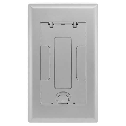 2-Gang AFB Series, Cover Assembly, Aluminum Powder Paint Finish with Floor Insert