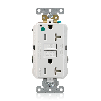 20 Amp SmartlockPro® GFCI Receptacle/Outlet, Hospital Grade, Tamper-Resistant