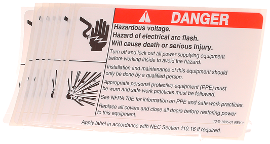 ARC FLASH LABEL