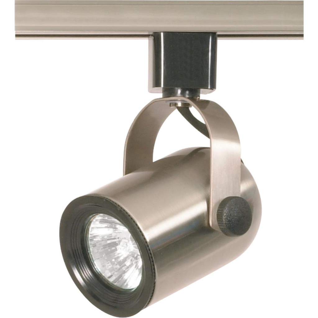 1 Light - MR16 - 120V Track Head - Round Back - Brushed Nickel Finish