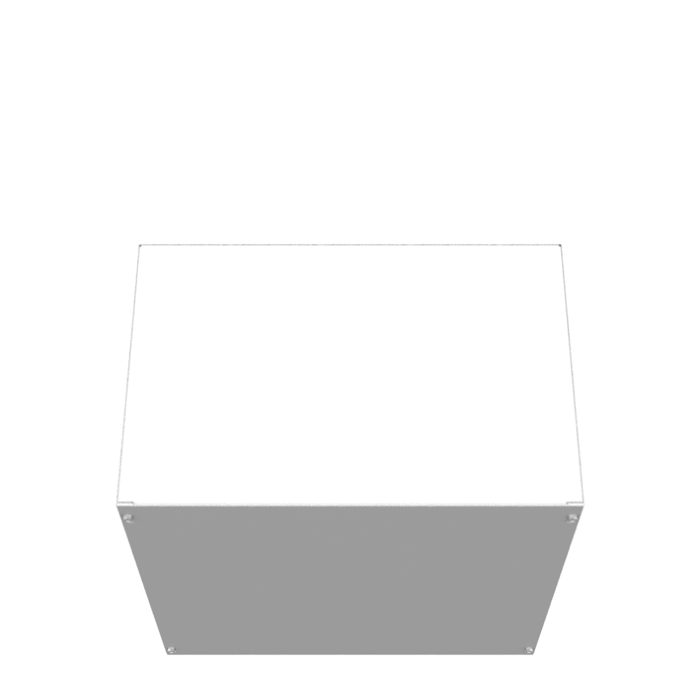 18x12x18 Screw Cover Type 1 UL Steel No KO Gray Cover w/Teardrop Slots Holes In Back