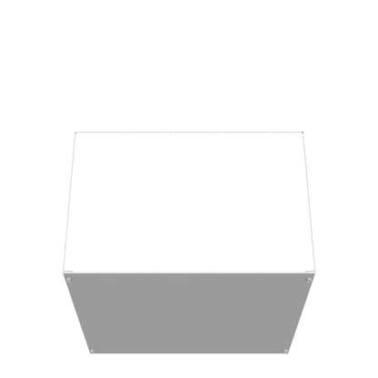 18x12x18 Screw Cover Type 1 UL Steel No KO Gray Cover w/Teardrop Slots Holes In Back