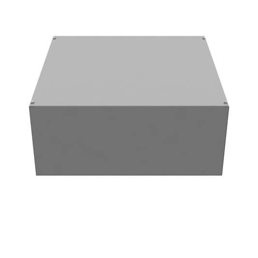 24X10x24 Screw Cover Type 1 UL Listed Steel No Knockouts ANSI 61 Gray Cover With Teardrop Slots Mounting Holes In Back