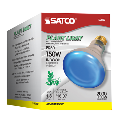 150 Watt R30 Incandescent; Grow; 2000 Average rated hours; Medium base; 120 Volt