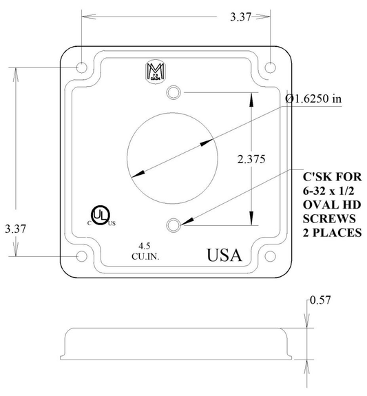 11421, Electrical Square Box Cover