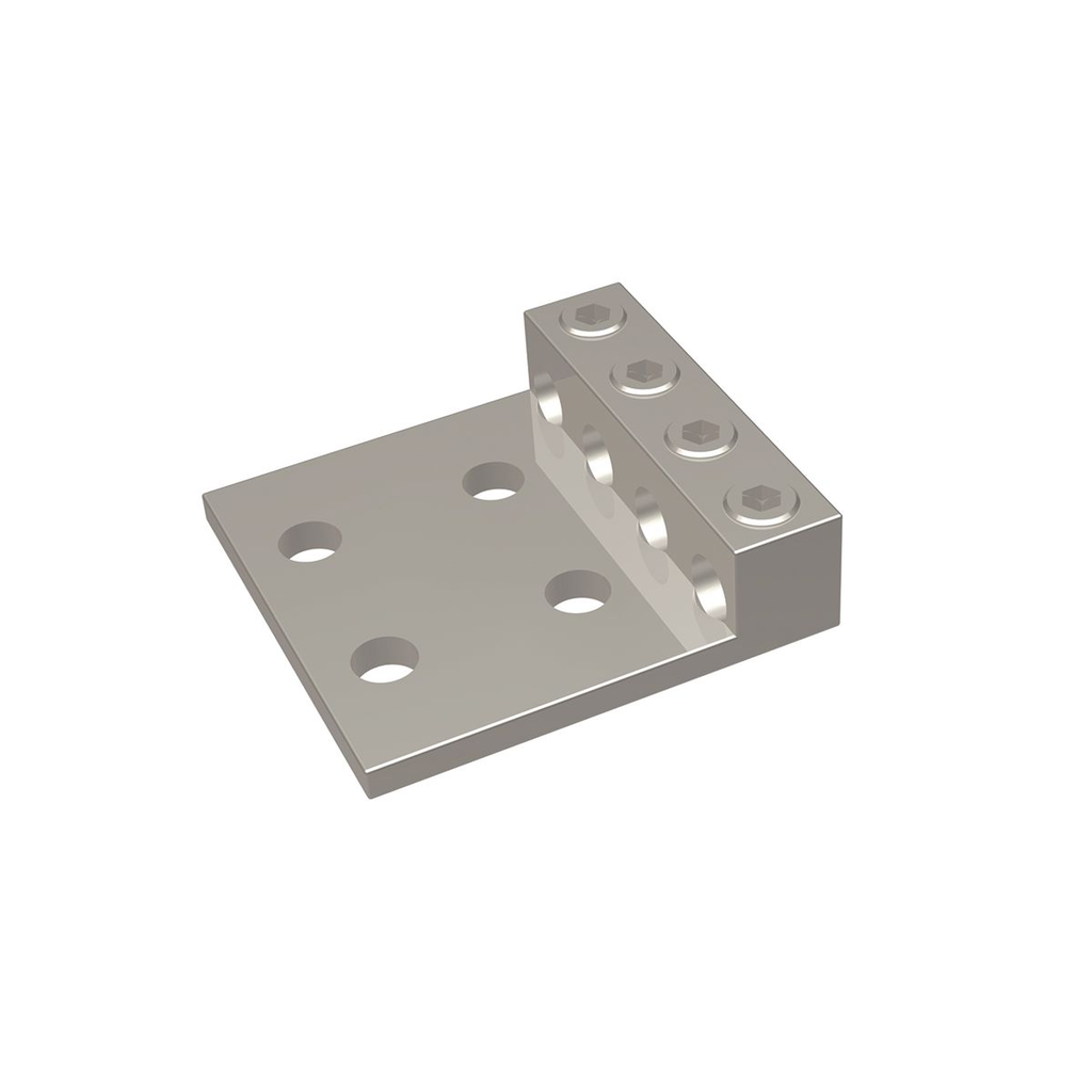Aluminum Universal Terminal, 4 Conductor, 4 Hole, 6 AWG (Str)-350 kcmil