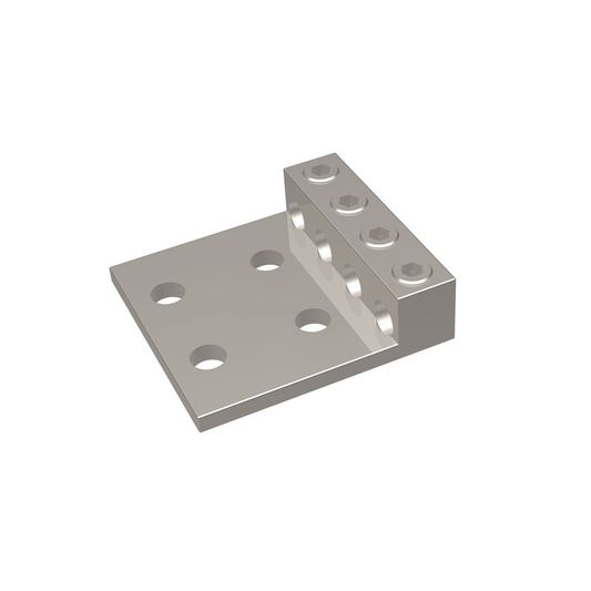 Aluminum Universal Terminal, 4 Conductor, 4 Hole, 6 AWG (Str)-350 kcmil