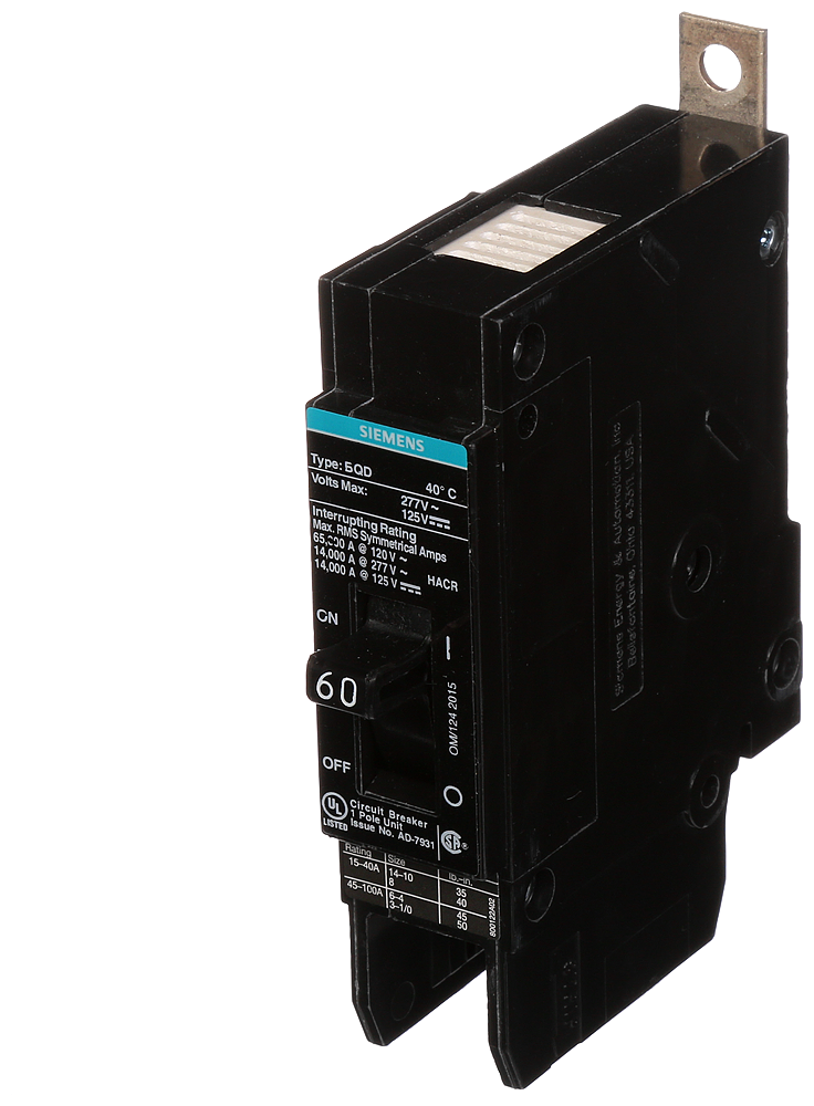 BREAKER BQD 1P 60A 277VAC 14KA