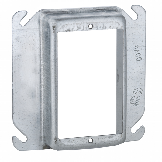 4 in. Square Cover, 1-Device, 1 in. Raised