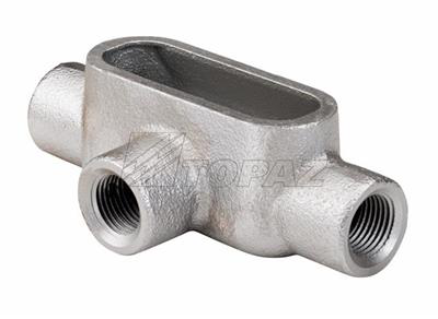 1" Form 7 T Type Rigid Conduit Bodies