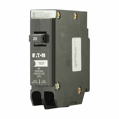 20 Amp Plug-In Molded Case 1 Pole Circuit Breakers, 120 Volt