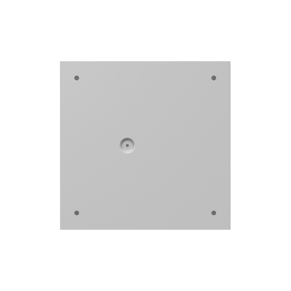 10x6x10 Screw Cover Type 1 UL Steel KOs Gray Cover w/Teardrop Slots Holes In Back