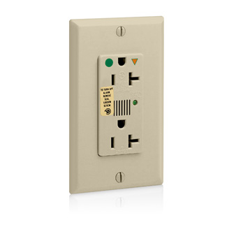 20 Amp, 125 Volt, Decora Plus Surge Protective Duplex Receptacle Outlet, Heavy Duty Hospital Grade