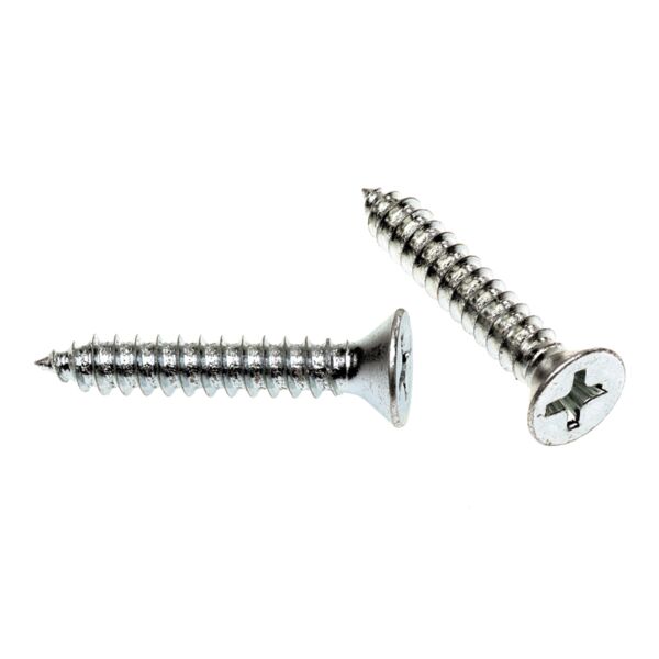3Fps10114 10 X 1-1/4 Flat Phillips Head Sheet Metal Screw Zinc 100/Box