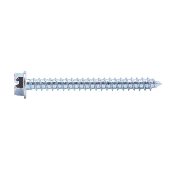 3Hws10114 10 X 1-1/4 Hex Slot Washer Head Sheet Metal Screw Zinc 100/Box