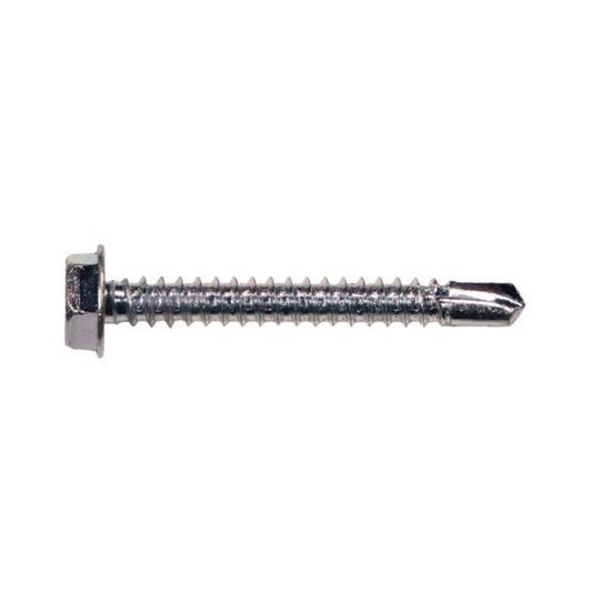 3Hwt08112 8 X 1-1/2 Hex Washer Head Self Drilling Screw Zinc 100/Box