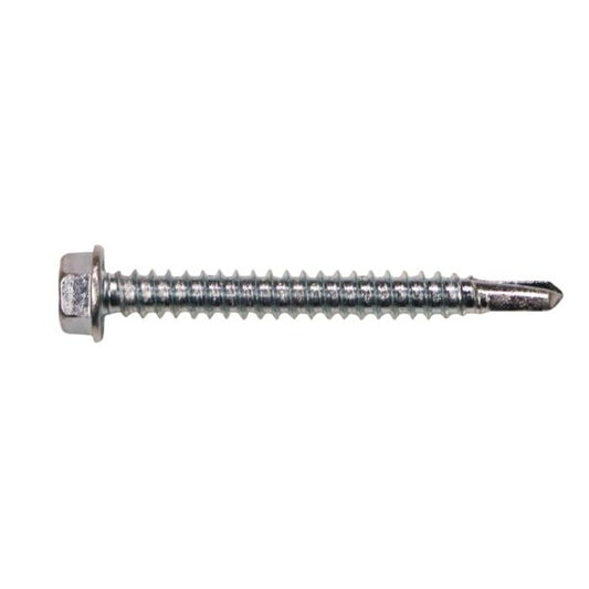 3Hwt12200 12 X 2 Hex Washer Head Self Drilling Screw Zinc 100/Box