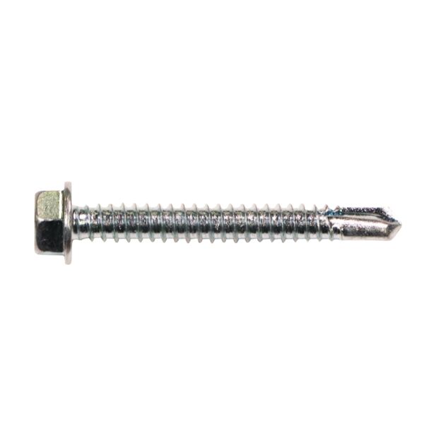 3Hwt14200 14 X 2 Hex Washer Head Self Drilling Screw Zinc 100/Box