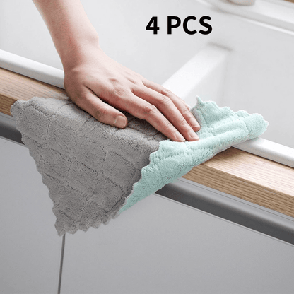 4 PCS Microfiber Kitchen Towels