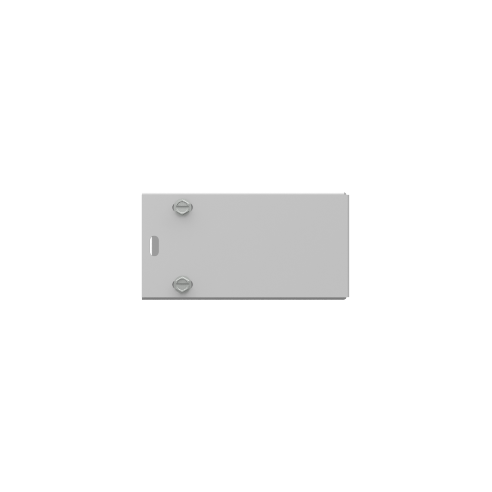 5.063x2.5x5.063 Wireway Elbow 90 Corner ANSI 61 Gray Steel