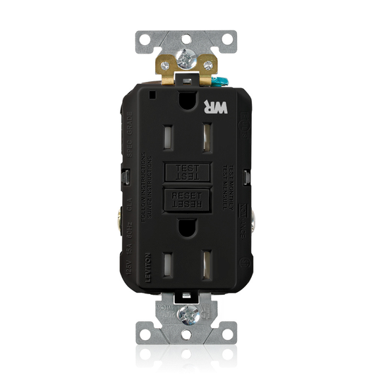 15 Amp SmartlockPro® GFCI Receptacle/Outlet, Industrial Grade, Weather and Tamper-Resistant