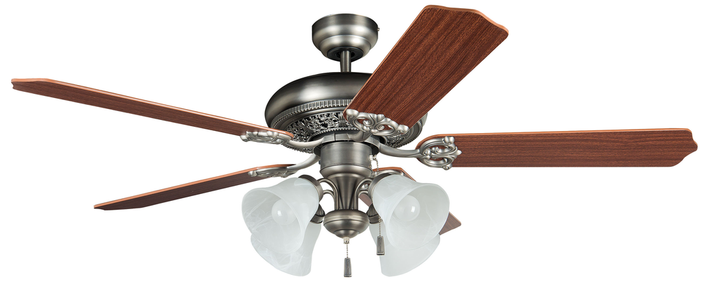 52" Manor Ceiling Fan in Antique Nickel