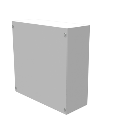 16x6x16 Screw Cover Type 1 UL Steel No KO Gray Cover w/ Teardrop Slots Holes In Back