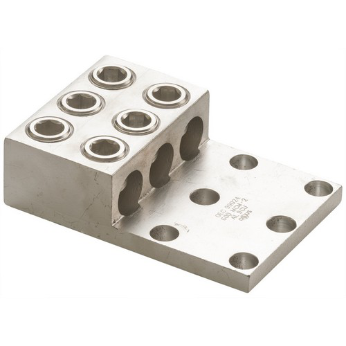 Aluminum Mechanical Lugs 3 Conductors - Two & Four Hole Mount 800MCM-350MCM