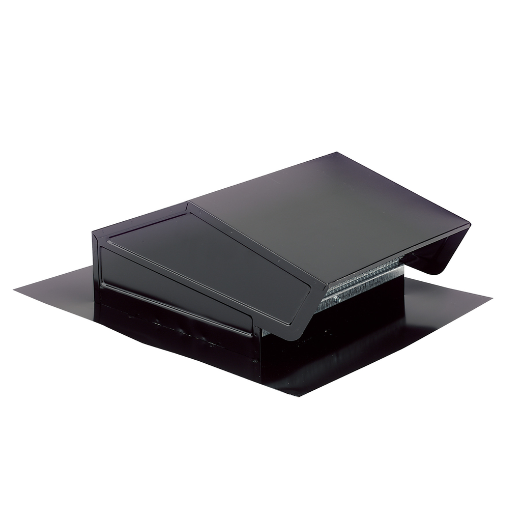 Broan-NuTone® Steel Roof Cap for 3-1/4" x 10" or up to 8" Round Duct with Backdraft Damper and Bird screen, Black