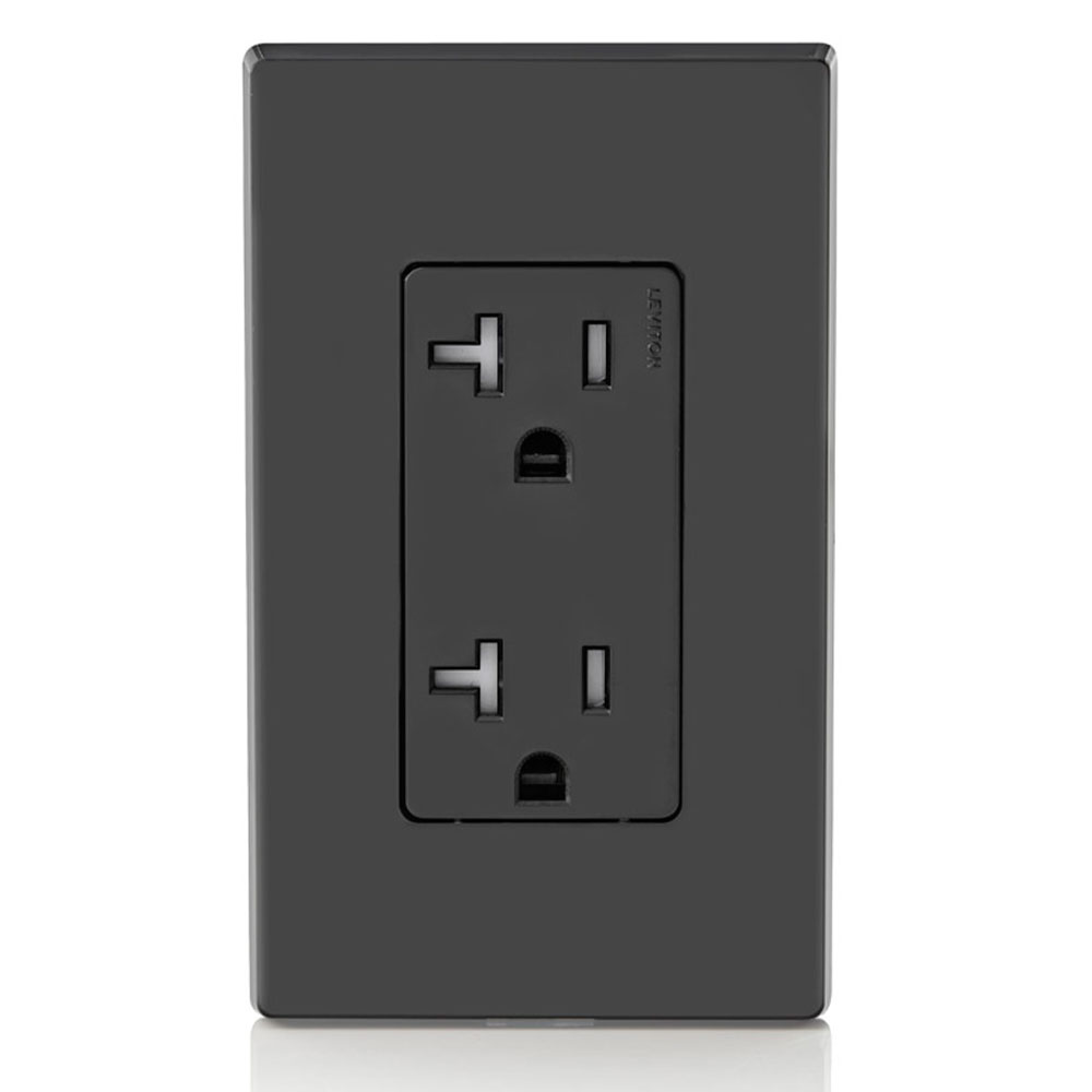 20 Amp Decora Tamper-Resistant Duplex Outlet/Receptacle, Grounding