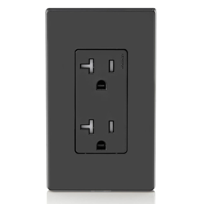 20 Amp Decora Tamper-Resistant Duplex Outlet/Receptacle, Grounding