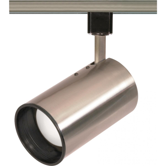 1 Light - R20 - Track Head - Straight Cylinder - Brushed Nickel Finish