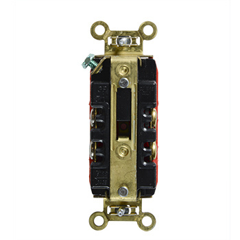 20A 125V Heavy Duty Hospital-Grade Duplex Receptacle, Back and Side Wire, Red