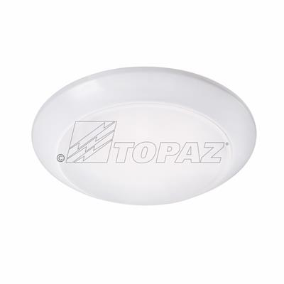 4" LED Surface Mount Disk Light, 12W, Dimmable, White, 3000K