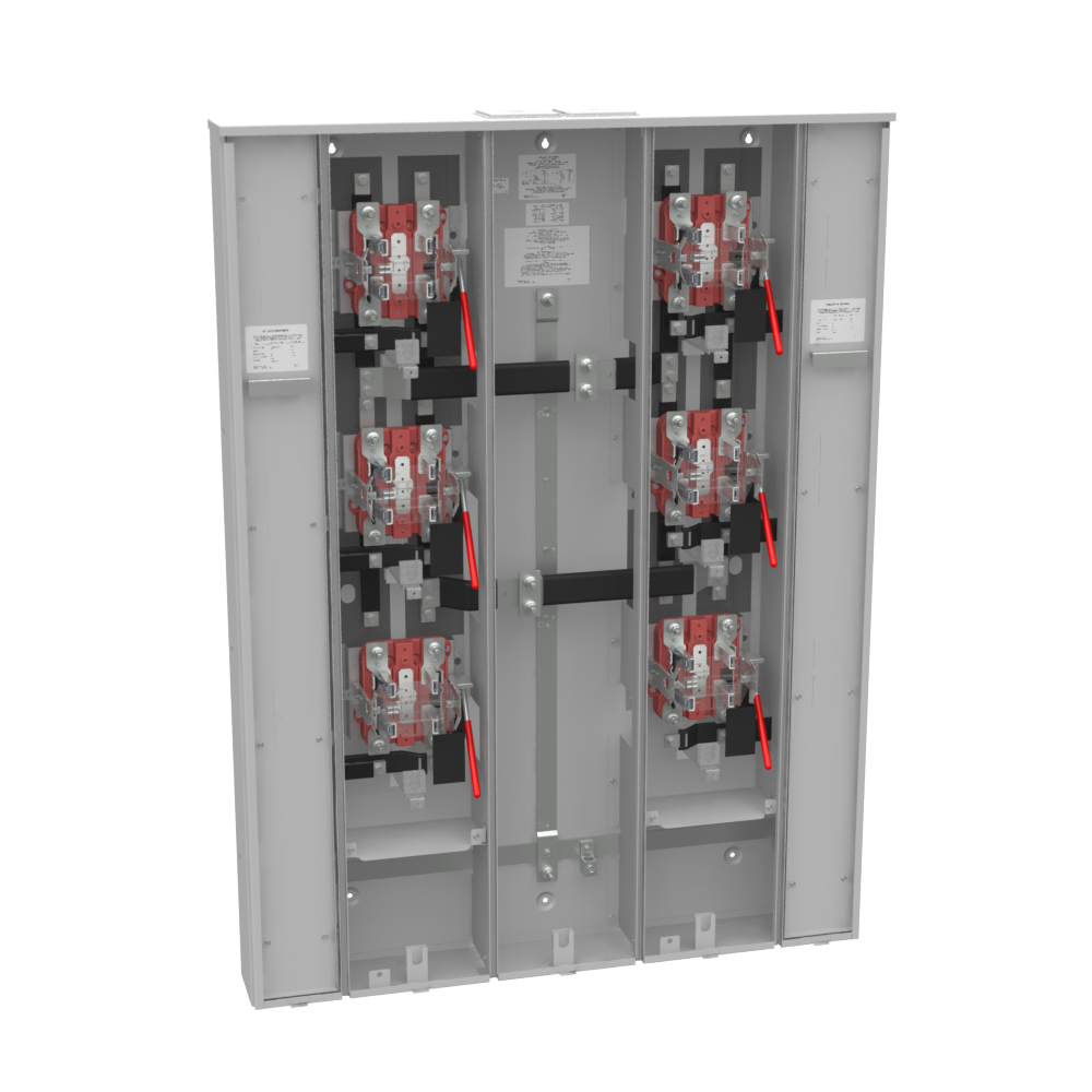 5 Terminal Ringless Large Closing Plate Lever Bypass 6 Position 6-200 Ampere Main Breaker Provision Long Island Lighting Company