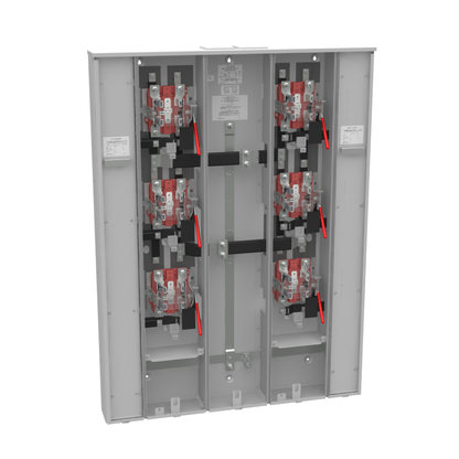 5 Terminal Ringless Large Closing Plate Lever Bypass 6 Position 6-200 Ampere Main Breaker Provision Long Island Lighting Company