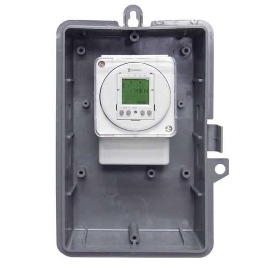 24-Hour 120V Electromechanical Timer, 15 Minute Intervals, 21A, SPDT, Type 1 Indoor Plastic Enclosure