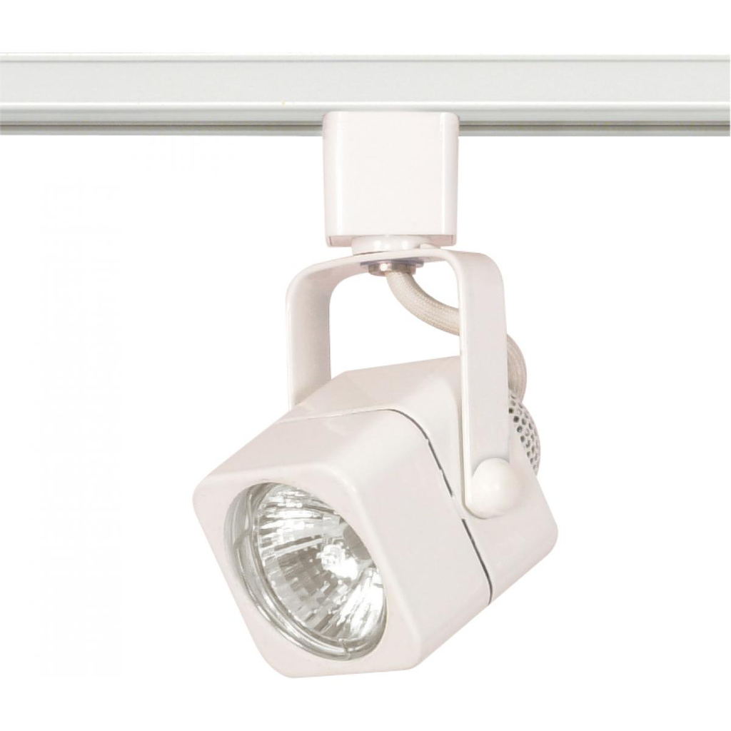 1 Light - MR16 - 120V Track Head - Square - White Finish