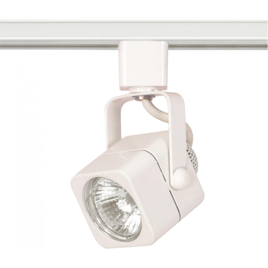 1 Light - MR16 - 120V Track Head - Square - White Finish