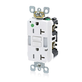 20 Amp SmartlockPro® GFCI Receptacle/Outlet, Hospital Grade, Tamper-Resistant