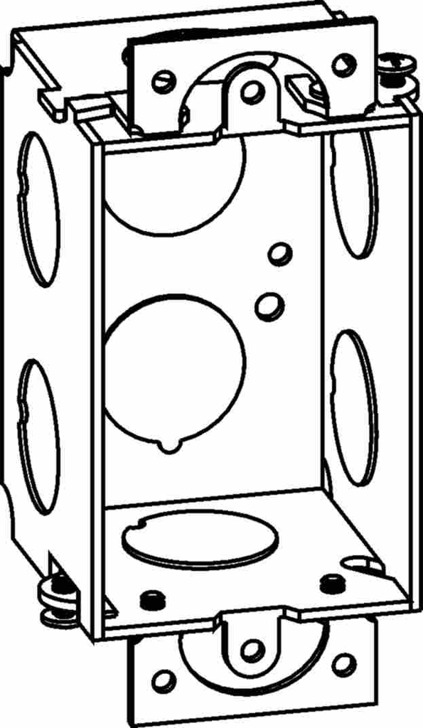 2" DEEP, GANGABLE 1-GANG SHALLOW SWITCH BOX
