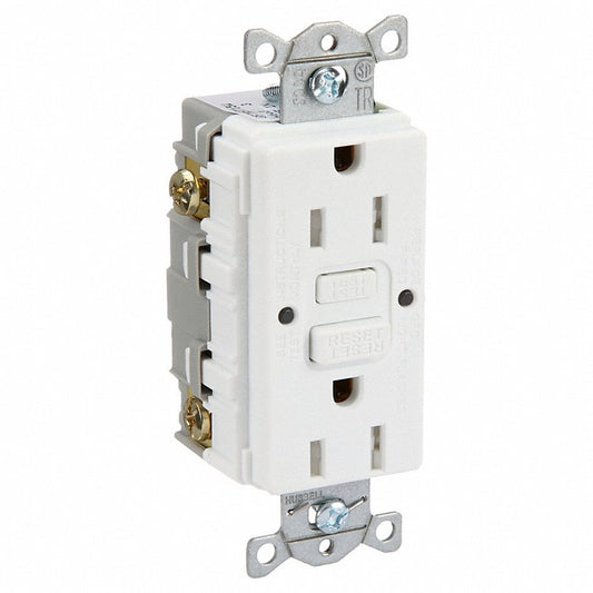 15A 125VAC Comm TR GFR White Power Protection Devices