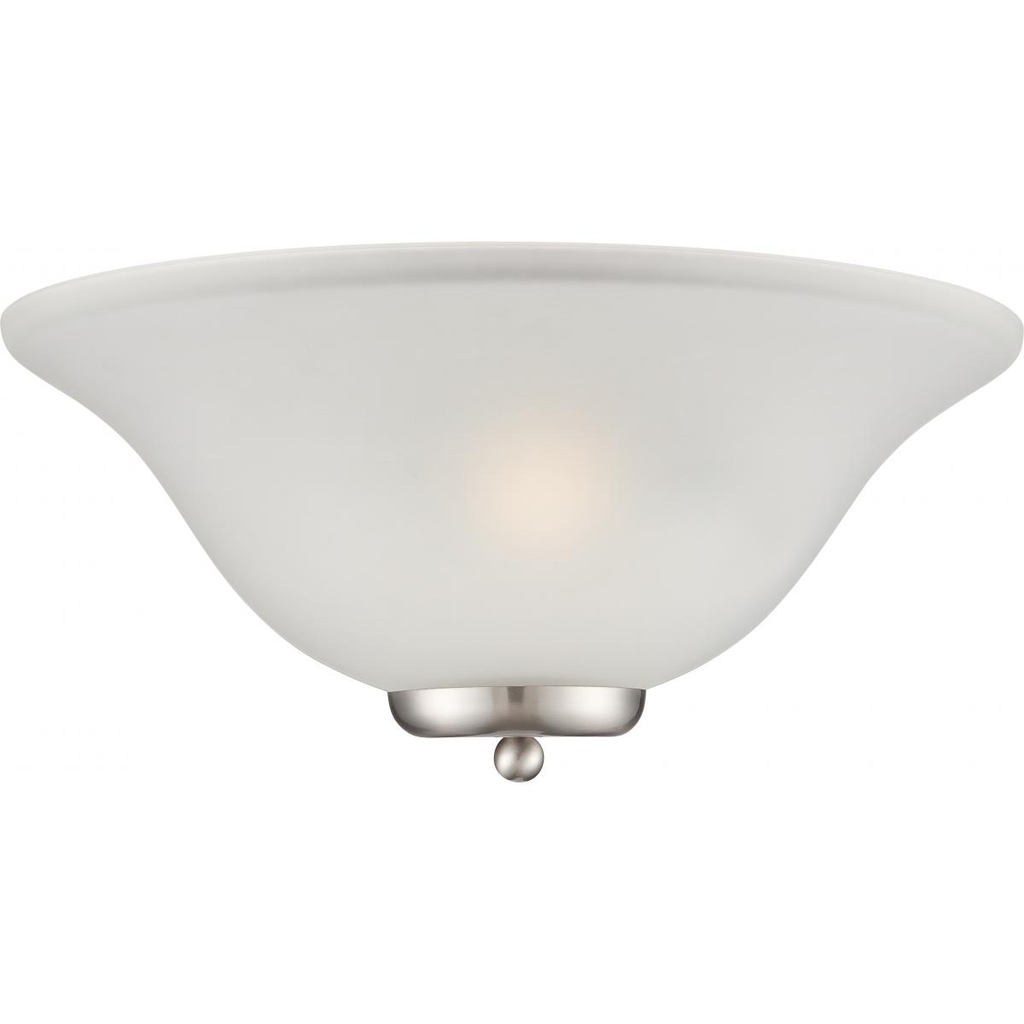 Ballerina - 1 Light Wall Sconce - Brushed Nickel with Frosted Glass - Brushed Nickel