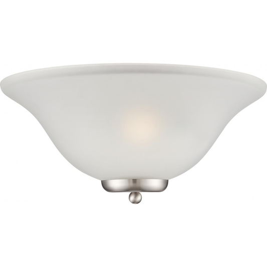 Ballerina - 1 Light Wall Sconce - Brushed Nickel with Frosted Glass - Brushed Nickel