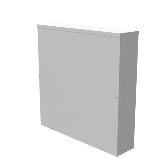 36x8x36 Screw Cover Type 3R UL Listed Steel Knockouts ANSI 61 Gray Quad D Knockout For Lock Emboss Mounting Holes In Back