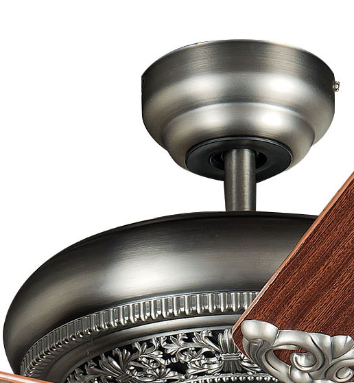 52" Manor Ceiling Fan in Antique Nickel