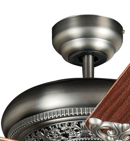 52" Manor Ceiling Fan in Antique Nickel