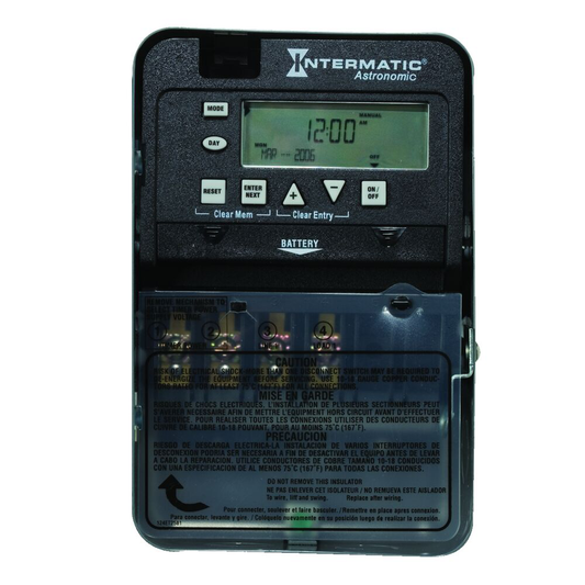 Astronomic 7-Day 1-Circuit Electronic Control, 120-277 VAC, SPST, Indoor Metal Enclosure