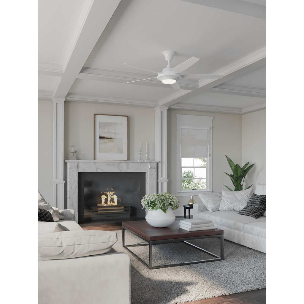 54" White LED 5 Blade Fan