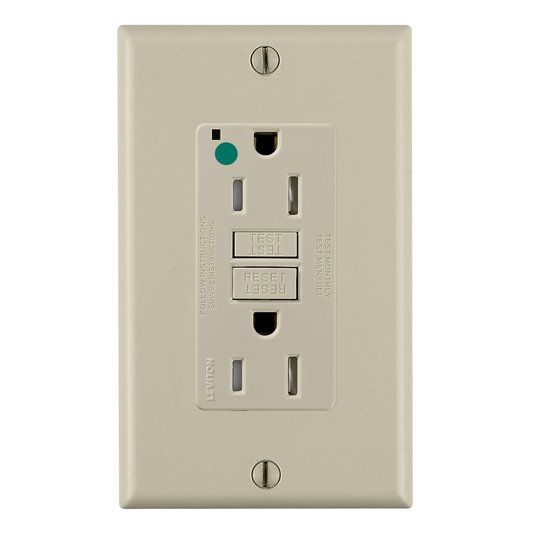 15 Amp SmartlockPro® GFCI Receptacle/Outlet, Hospital Grade, Tamper-Resistant